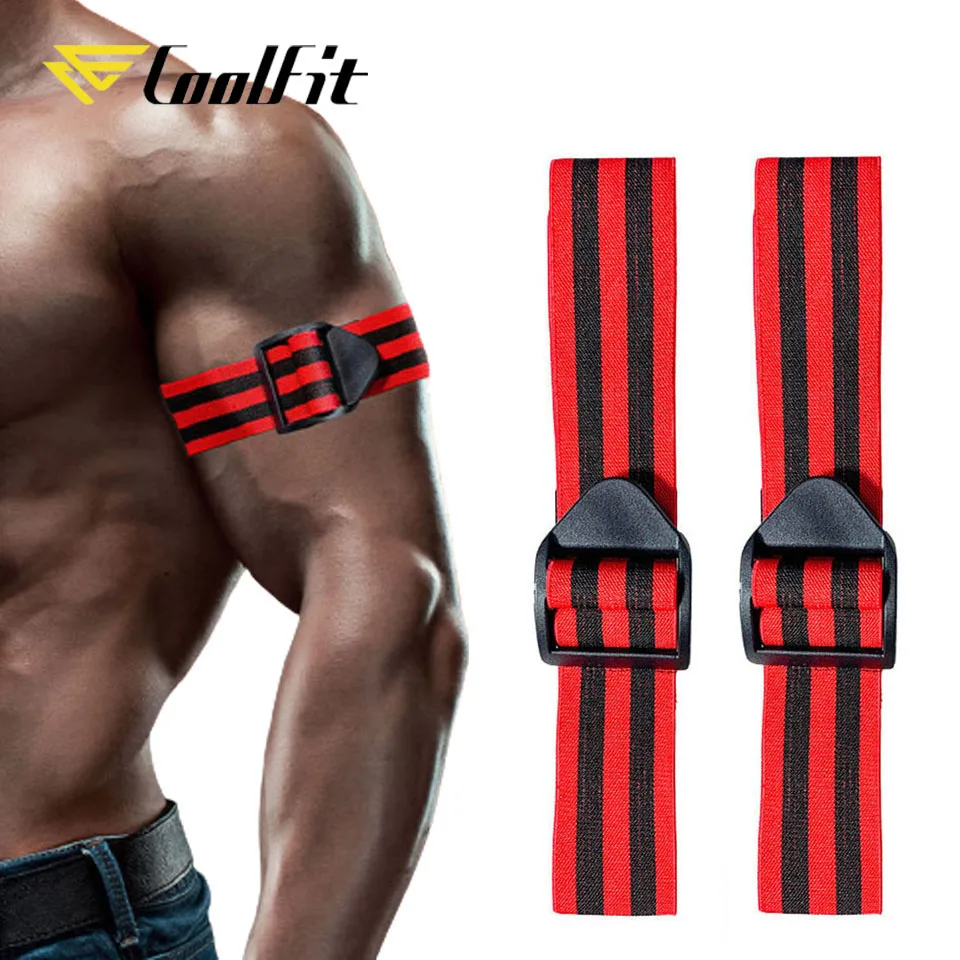 Тренировочные ленты CoolFit BFR для фитнеса тренировочные мышц рук и ног тренажерный