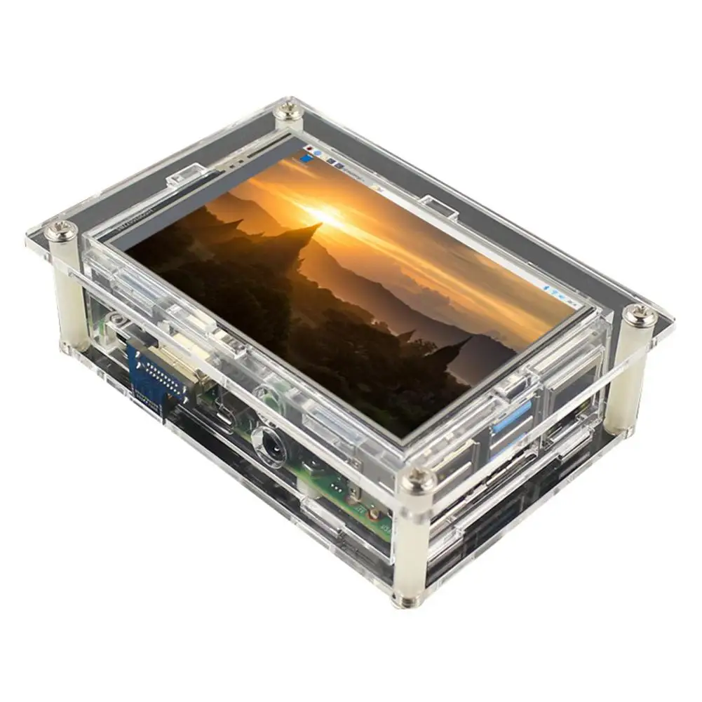 3 5 дюймов сенсорный экран Дисплей для Raspberry Pi 4B дюймовый поставляется с акриловой