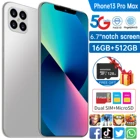 Оригинальный смартфон для Apple IPhone 13 Pro Max, 6,7-дюймовый Notch-экран, 10000 ГБ + 512 ГБ, мобильный телефон Samsung Huawei