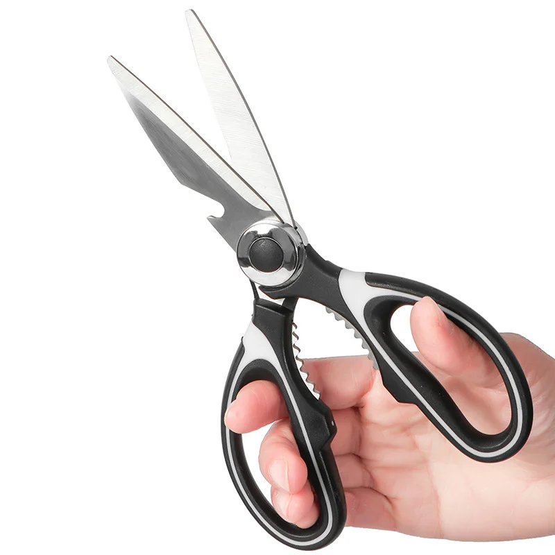 

ZK30 Stainless Steel Kitchen Scissors Multipurpose Purpose Shears Tool for Meat Vegetable Barbecue Tool Scissors Kitchen Supply