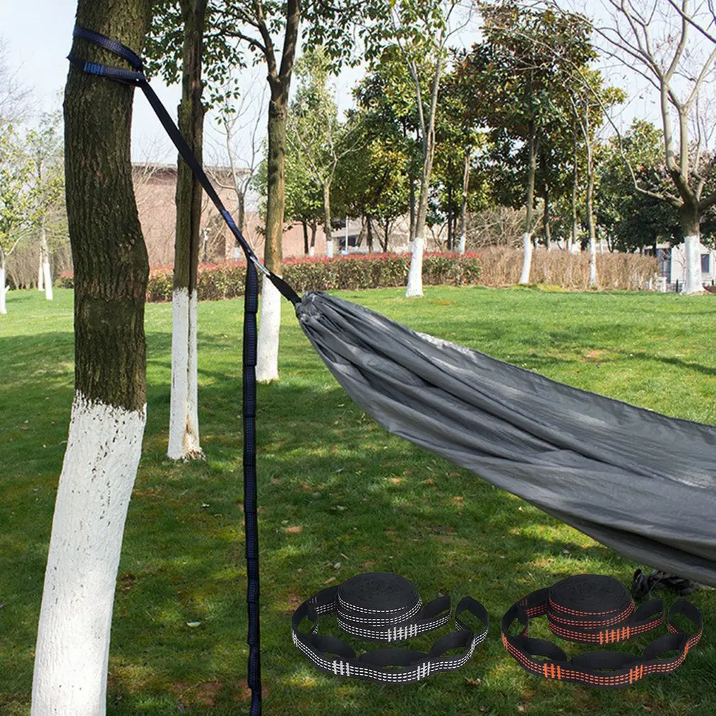 

2M Hammock Straps Special Reinforced Polyester Straps 5 Ring 300KG High Load-Bearing Barbed Outdoor Hammock Rope