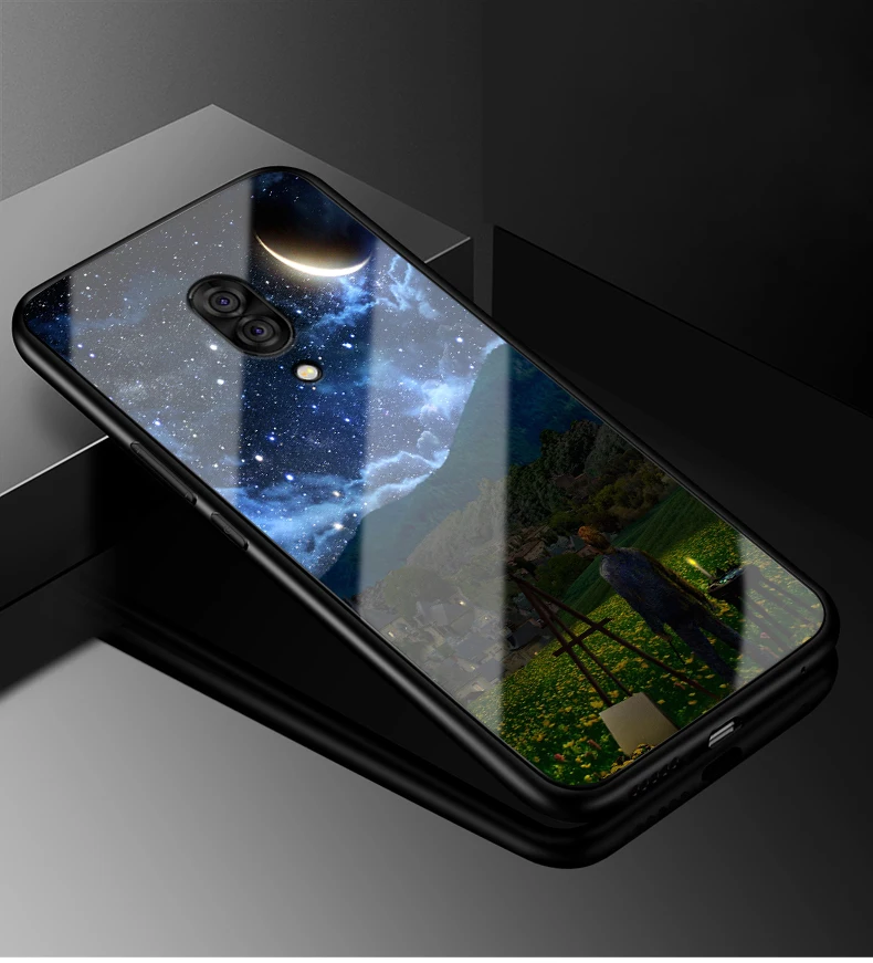 09 Для lenovo Z5 Pro GT чехол PC Пластиковый стеклянный чехол для телефона черный ТПУ бампер чехол для lenovo Z5 Pro GT задняя крышка для lenovo Z5Pro GT - Цвет: 09
