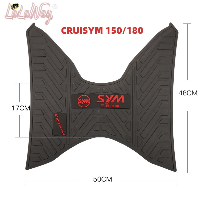 Коврики для скутеров и мотоциклов педаль Для SYM FIDDLE 4 CRUISYM 150 180 резиновая подкладка