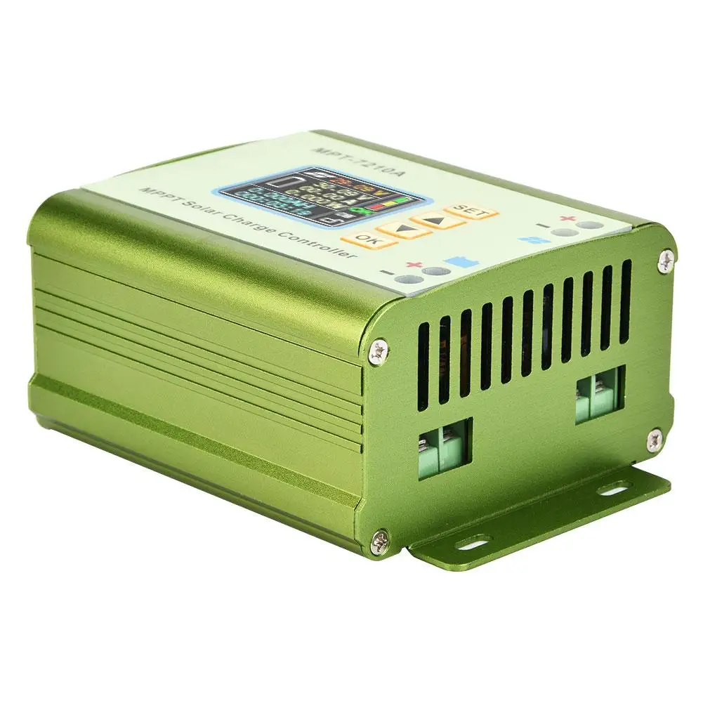 MPT-7210A 0-10A Solar Panel Charge Controller with LCD Display Aluminum Alloy MPPT | Обустройство дома