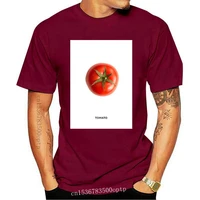 new fruit art tomato tshirt women korean style casual vintage pink kawaii skipoem colorful cotton short sleeve clothes summer to