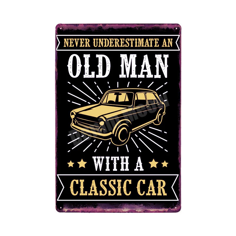 V Fix Cars Plaque Shabby Chic Metal Tin Signs Classic Car Wall Art Poster Advertising Plates Bar Garage Vintage Home Decor MN117 - Цвет: V