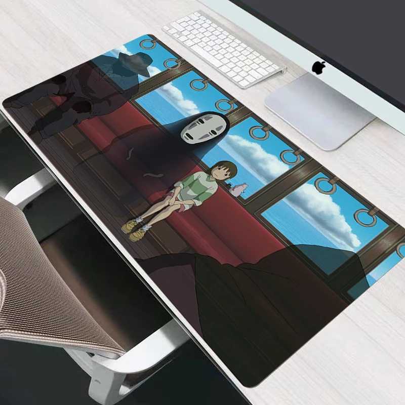 Коврик для мыши с рисунком аниме Totoro Spirited Away милый Настольный коврик геймеров