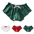 2021 шорты, сексуальное нижнее белье, шелковые атласные сексуальные цветочные кружевные пижамы с бантом, нижнее белье, женские шорты, женская мода