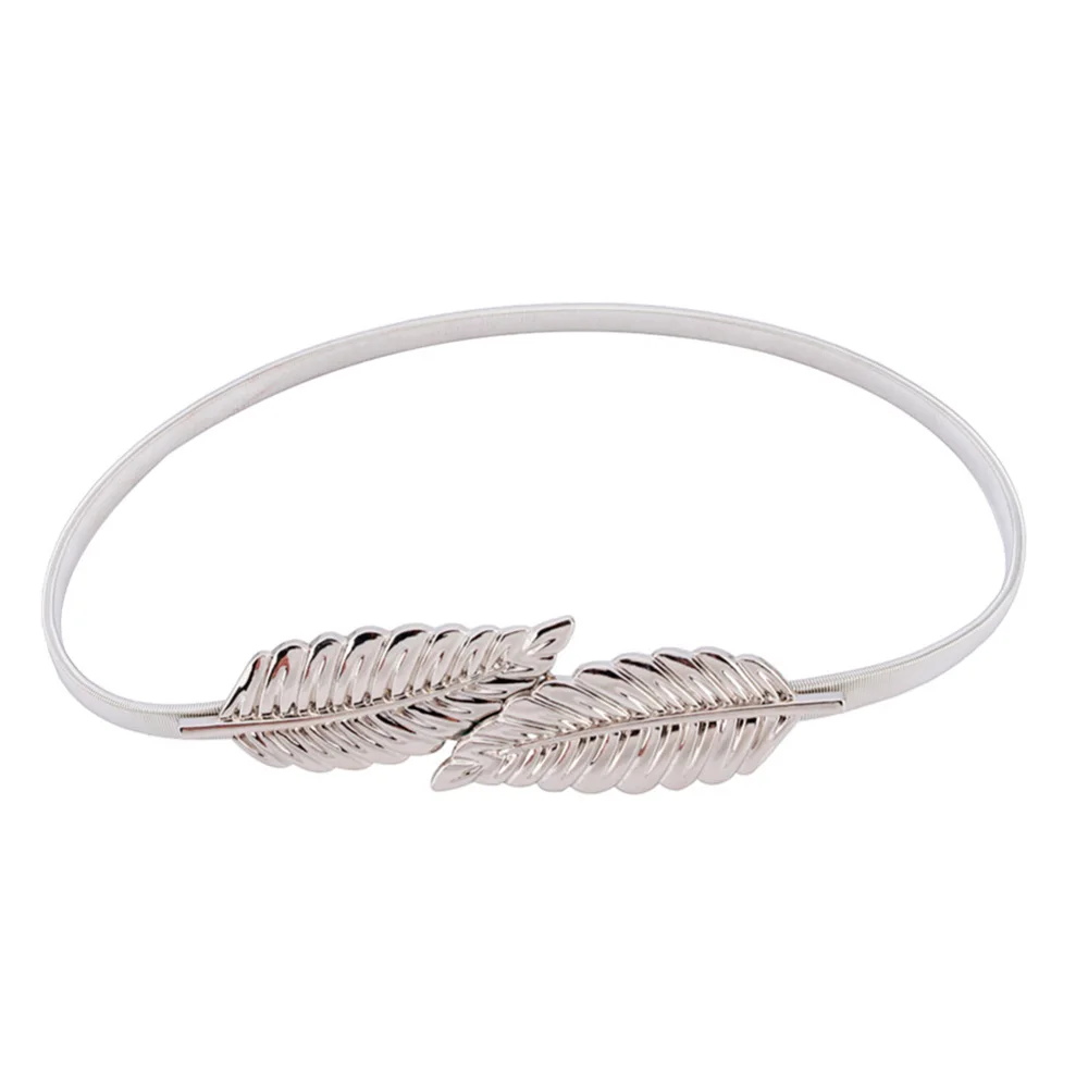 Женский металлический лист винтажный ремень модный стильный Золотой/Серебряный