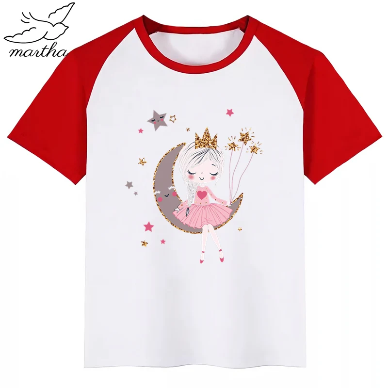 Прекрасные милые платья принцессы для девочек Новое поступление s футболки со