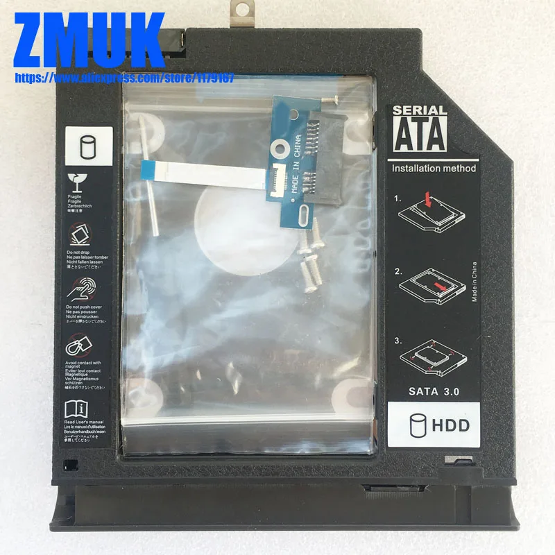 Новый HDD/SSD адаптер + нечетный кабель для Lenovo Ideapad 130 130-15AST 130-15IKB серия 5/N 5C50R34463 |