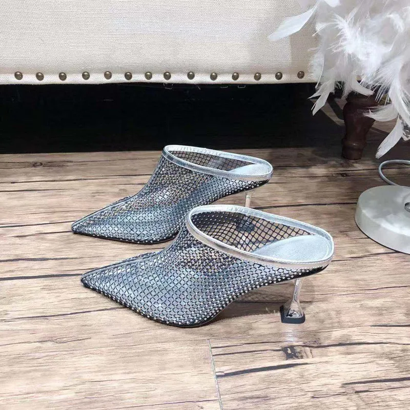 2019 Летняя обувь в американском стиле женские шлепанцы без задника босоножки на