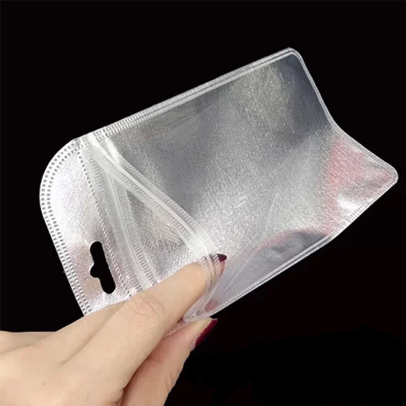 50pcs Small Size Mini Zip Lock Bag Plastic PE Gold Silver Self Sealing Storage Jewelry Packing Pouch Clear Resealable Bags | Дом и сад