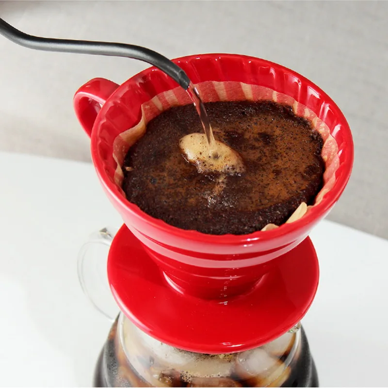 1-4 чашки V60 качество кофе капельного фильтра чашка керамический капельница