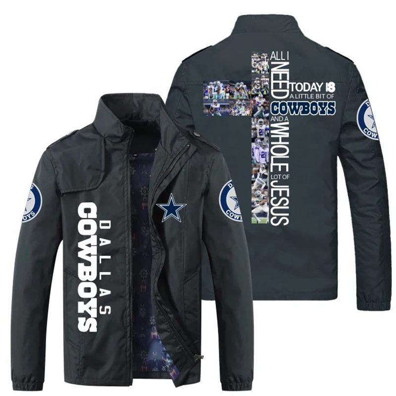 

New In 2021 Four Seasons Locomotive Style Men's Jacket Street Men Fashion Trend Stand-Up Collar Pocket Print Jacket Men