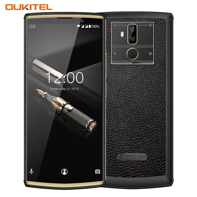 Мобильный телефон OUKITEL K7 Pro MT6763 Восьмиядерный 4G ram 64G rom 6," FHD+ 18:9 10000mAh отпечаток пальца 9 V/2A Android 9,0 смартфон - Цвет: Черный