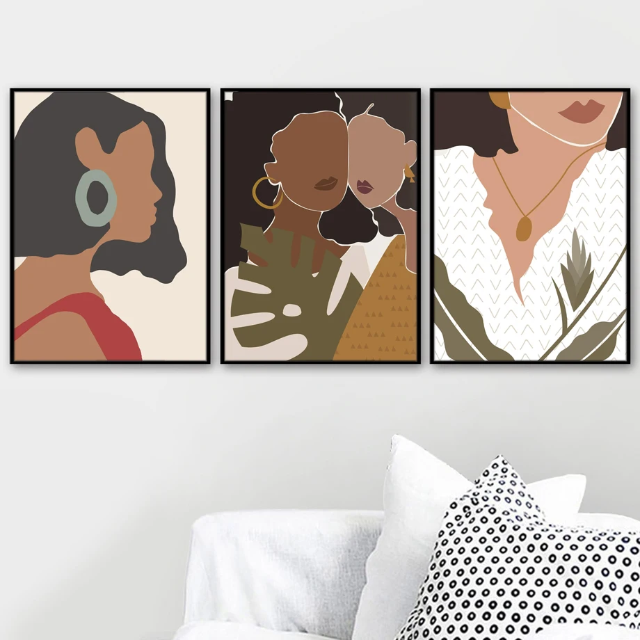 

Living Room Decoration Painting Abstract Figure Painting Home Decoration Canvas Painting Plant Life Breath Wall Decor Art Poster