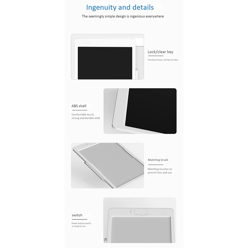 

LCD Writing Tablet 13.5 Inches Electronic Drawing Tablet with Magnetic Pen Doodle image Board for Kids