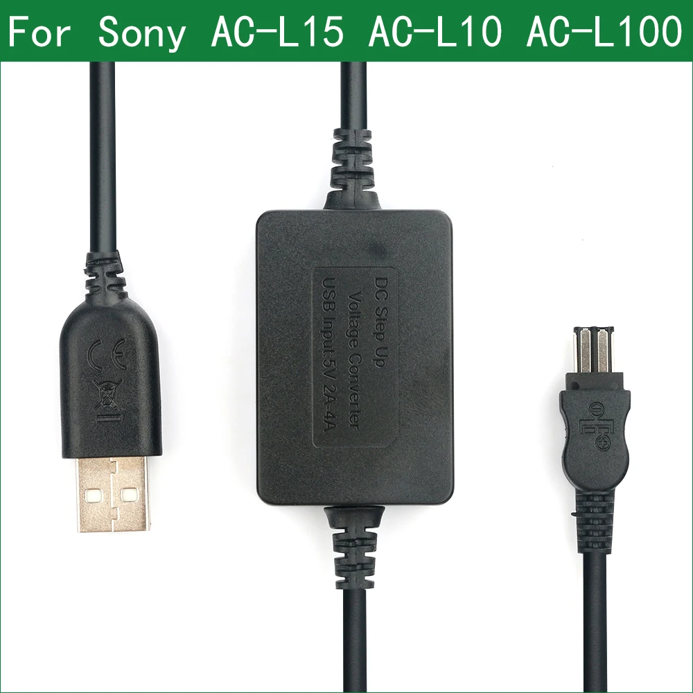 

5V USB Drive Cable Power AC-L10 AC-L100 AC-L15 for Sony AC-L10B CCD-TRV25 TRV35 TRV57 TRV215 TRV315 TRV36 TRV58 TRV65 TRV66