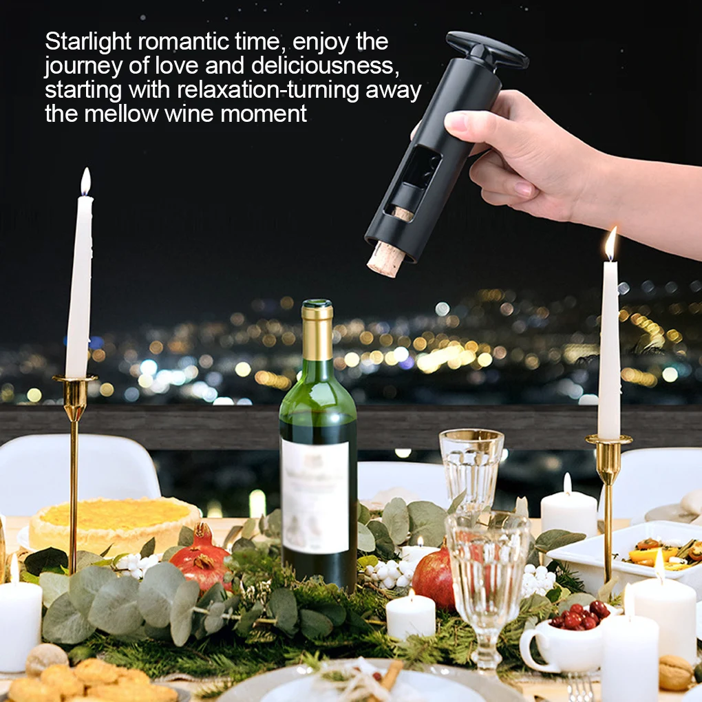Ручной штопор для вина самонатягивающийся ручной вращающийся пластиковый