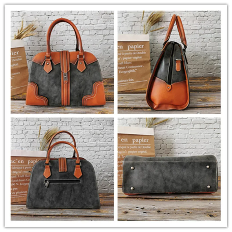 IMYOK новый дизайнерский Повседневный Женский тоут винтажные ручные сумки мягкая