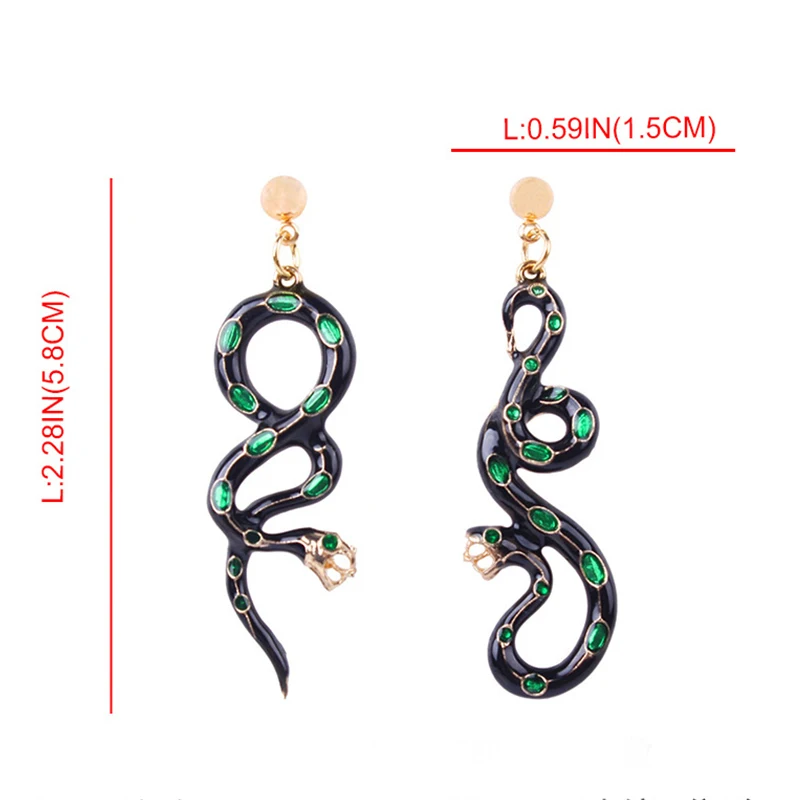 Новые винтажные серьги-подвески со знаками Зодиака змея женские сексуальные