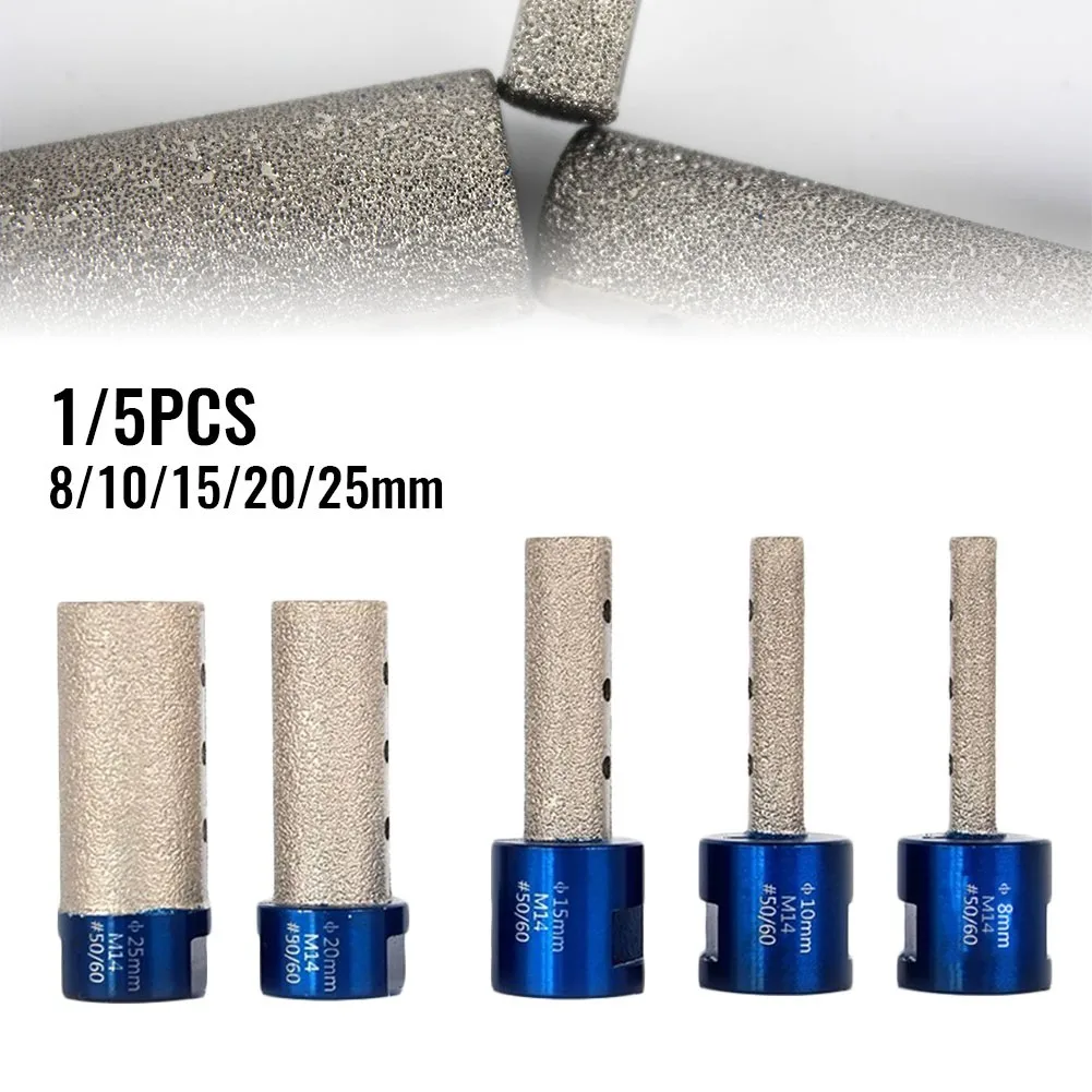 

50/60 Grits Diamond Finger Bit 8/10/15/20/25mm Drilling Bits Tile Granite Marble