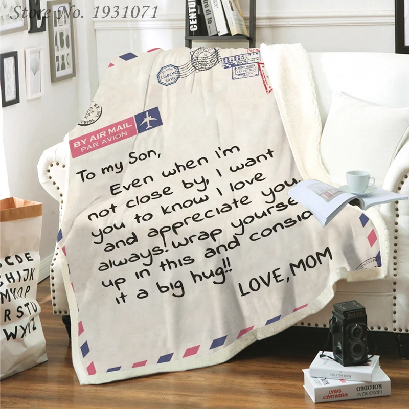 С буквенным принтом букв жене проявления любви Одеяло 3D принт подстежка на