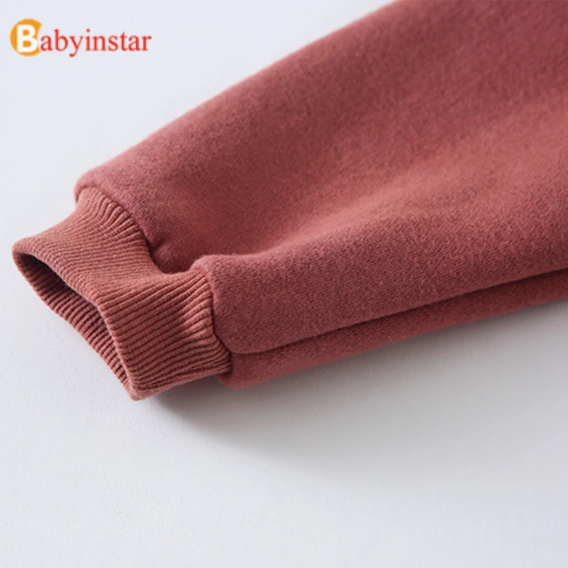 Babyinstar/ детская одежда для девочек Детский свитер для девочек, костюм шарф с воротником+ свитер для девочек детские толстовки из 2 предметов