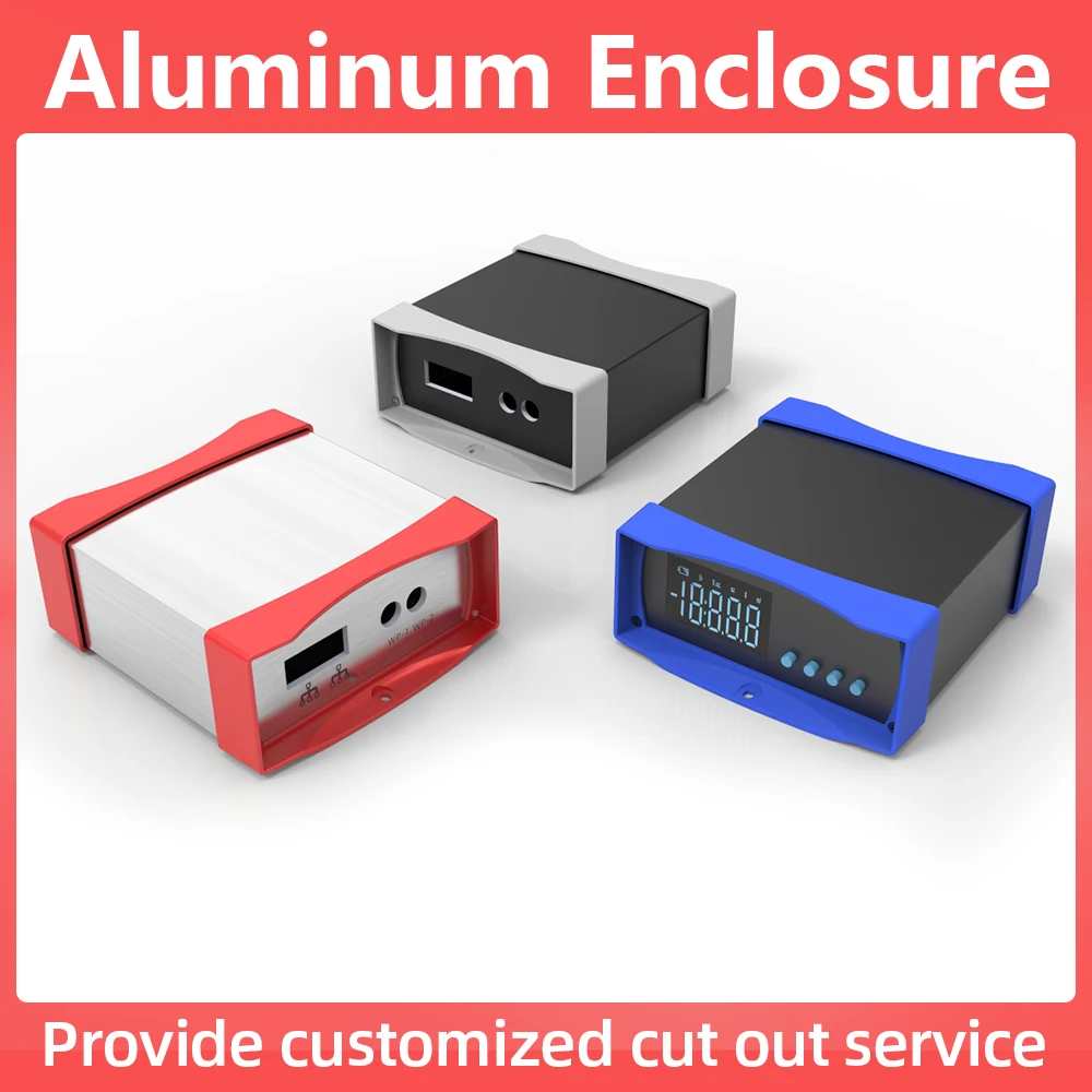 

Portable Protective Enclosure Dustproof Panels Portable Power Supplier Box Cutout Colors Customized Housing K08 125*51mm