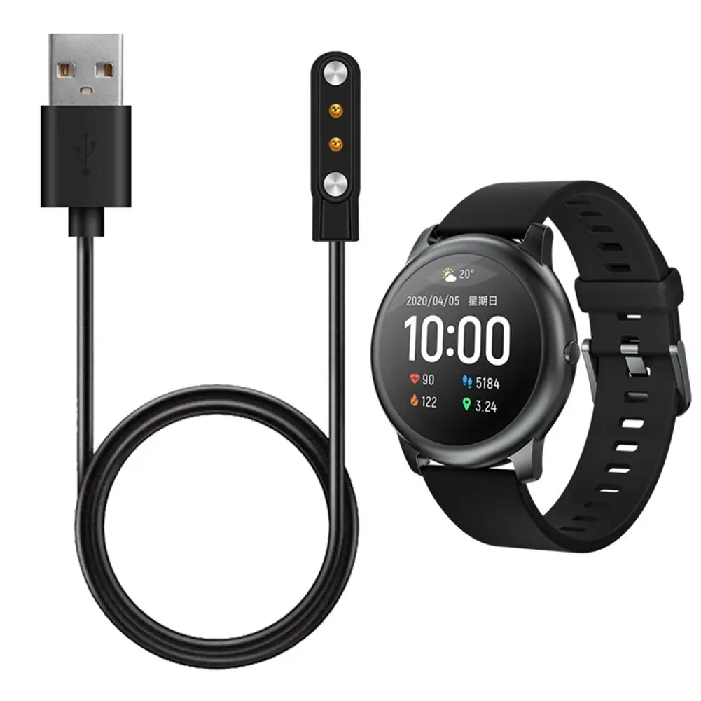 

Зарядное устройство USB для XiaoMi Haylou Solar LS05, док-станция для умных часов, зарядный USB-кабель, базовый шнур, провод, аксессуары для интеллектуальн...