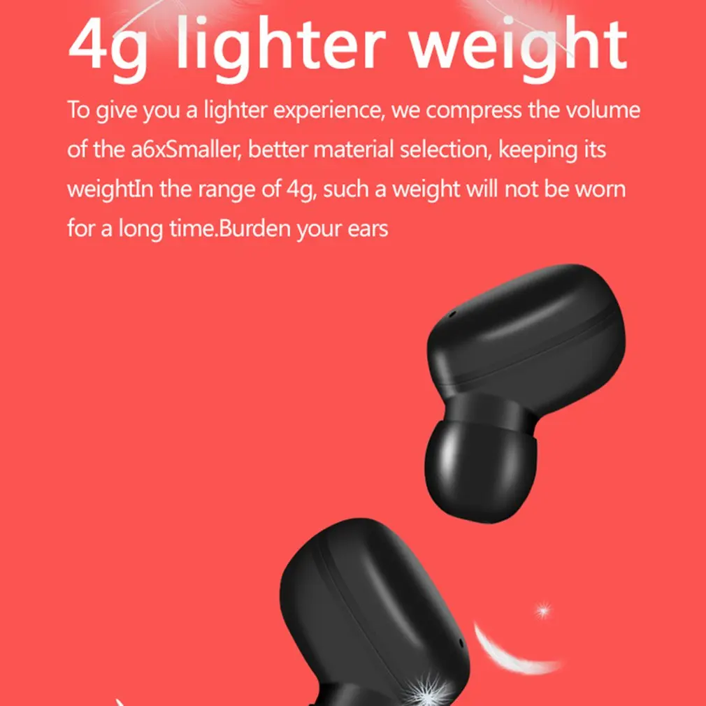 A6x Bluetooth 5 0 наушники отпечатков пальцев Сенсорный экран HD стерео беспроводные с