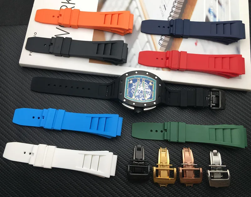 Ремешок для часов мягкий силиконовый импортный брендовый резиновый браслет