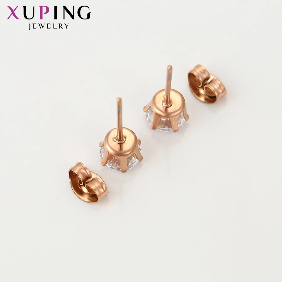 Xuping, модные серьги, романтичный дизайн, дизайн, розовое золото, цвет, покрытие, ювелирное изделие, серьги-гвоздики для женщин, специальное S205.4-99028