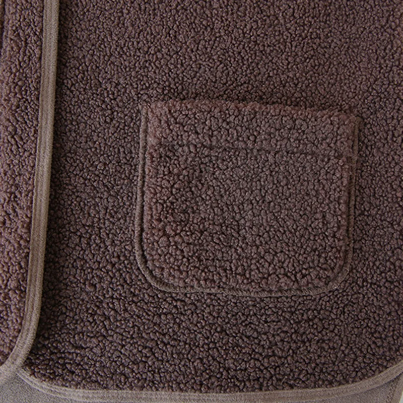 Куртка женская из овечьей шерсти на молнии элегантная Базовая уличная одежда в