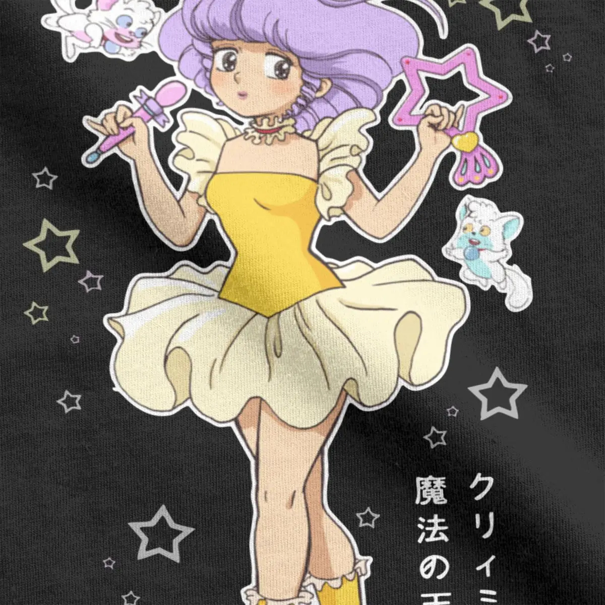 Мужские и женские Волшебные кремовые футболки Mami с ангелом милая аниме одежда