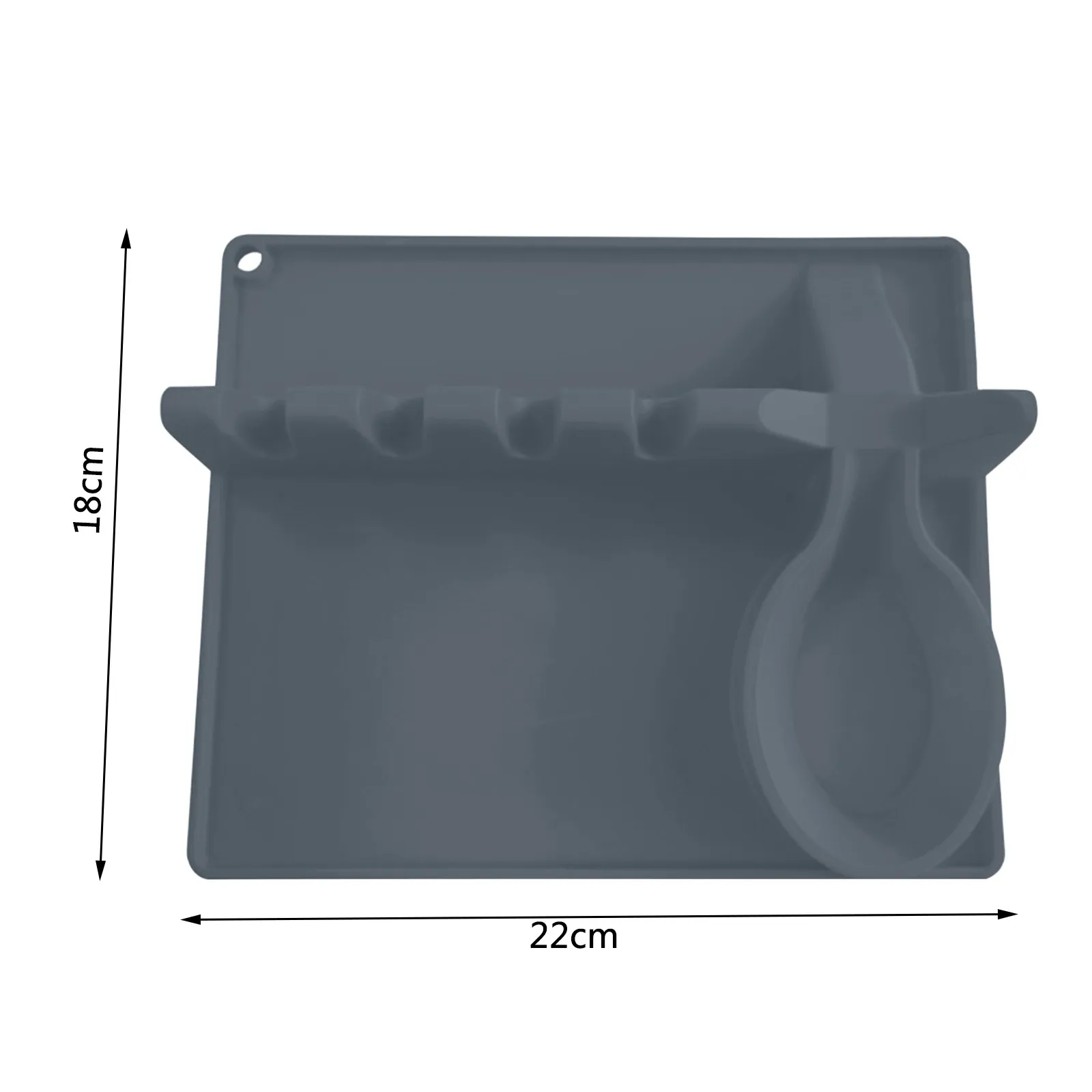 

1 Pcs Spoon Mat Silicone Multifunctional Tableware Rack With Drip Pad Spoon Holder Suitable For Brush Spatula Fork Kitchen Tool