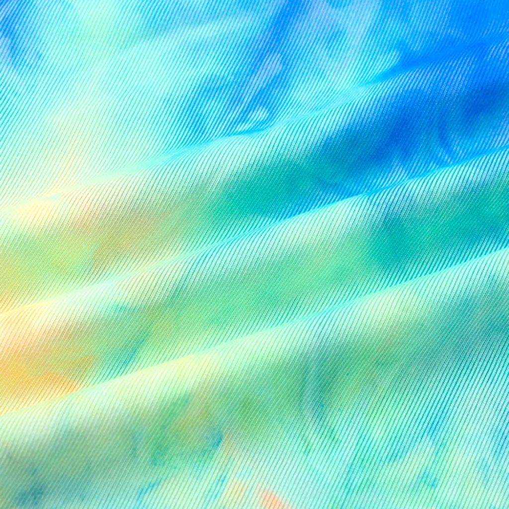 

2020 Fashion tie dye crop top women summer tshirt multicolor t shirts strapless top
