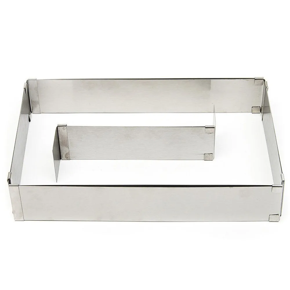 Кольцо для мусса торта из нержавеющей стали регулируемая квадратная форма