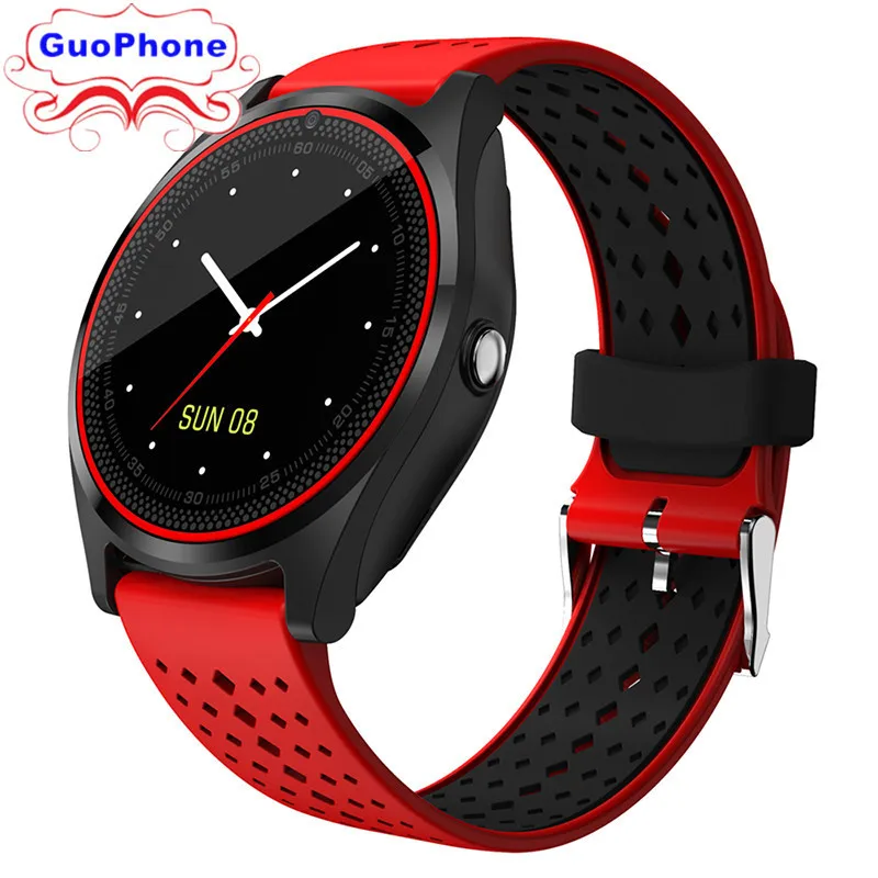 V9 SmartWatch телефон 1 22 дюймов камера с сенсорным экраном Bluetooth MP3 SIM карта TF дети