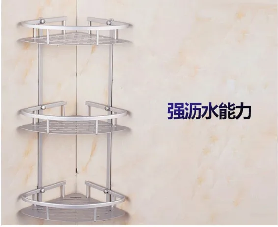 Настенные полки для ванной 3 уровня треугольные | Дом и сад