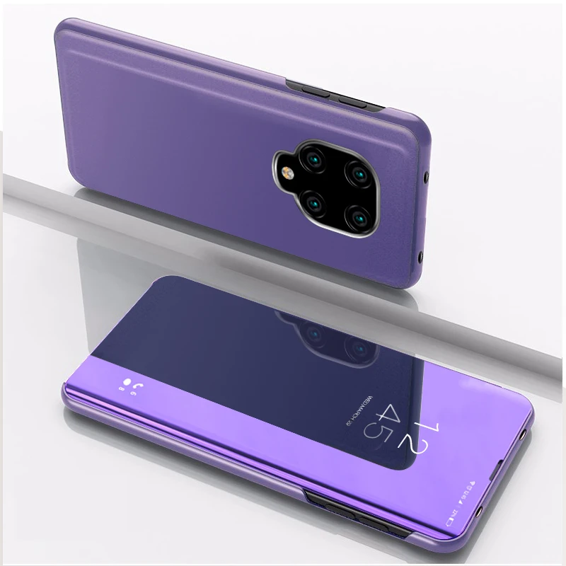 Зеркальный чехол книжка для Xiaomi Redmi Note 9 Pro Max кожаные чехлы телефонов 9S Note9 pro 9pro Note9S