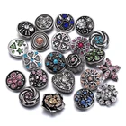 Заклепки для ювелирных изделий, из стекла, металла, 18 мм, 10 шт.лот