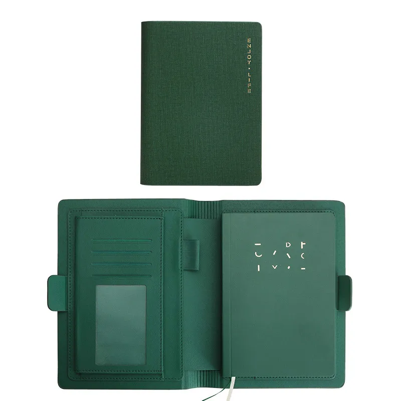 Green without Pen Офисный перезаправляемый планировщик А6, записная книжка высокого качества, дневник, записная книжка, блокнот, портативный блокнот, пуленепробиваемый журнал - Цвет: Green without Pen