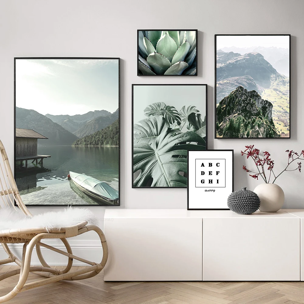 Скандинавские современные декорации плакат настенный художественный Декор