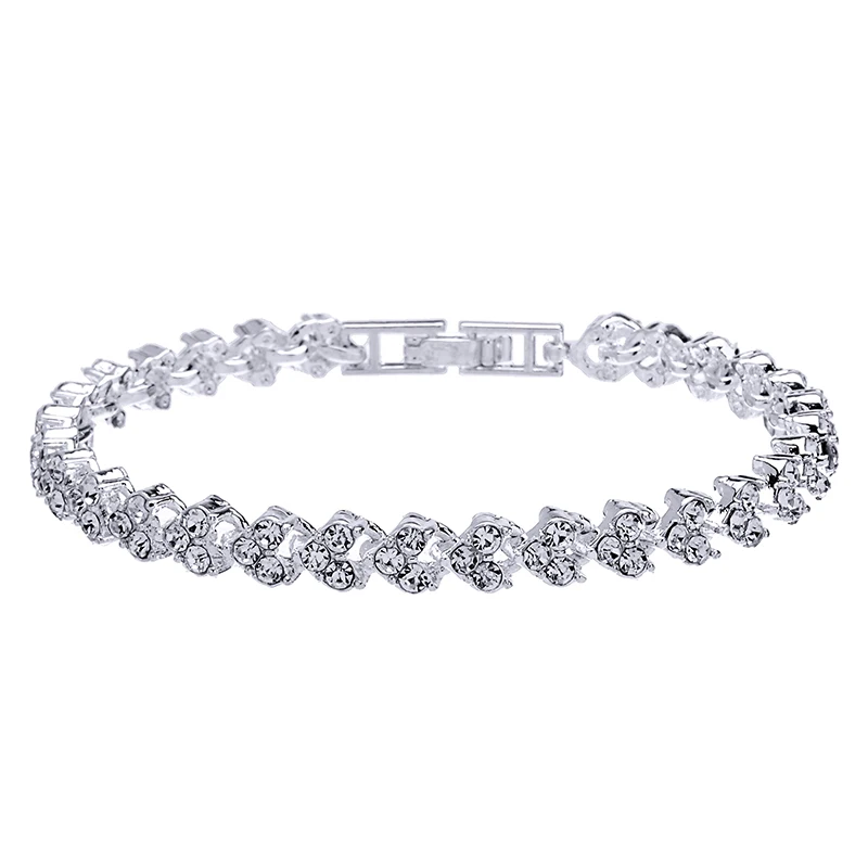 Роскошный браслет из стразовых браслетов pulseira feminina модный обаятельный кристальный наручный цепочка для женщин Бриллиантовые украшения.