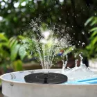 Водяной фонтан на солнечной батарее, помпа для фонтана с 6 насадками, уличное украшение для сада