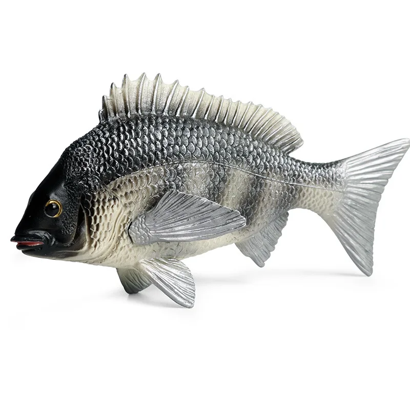 Серый уравновешенное животных статуэтки коллекционные игрушки рыбка животное