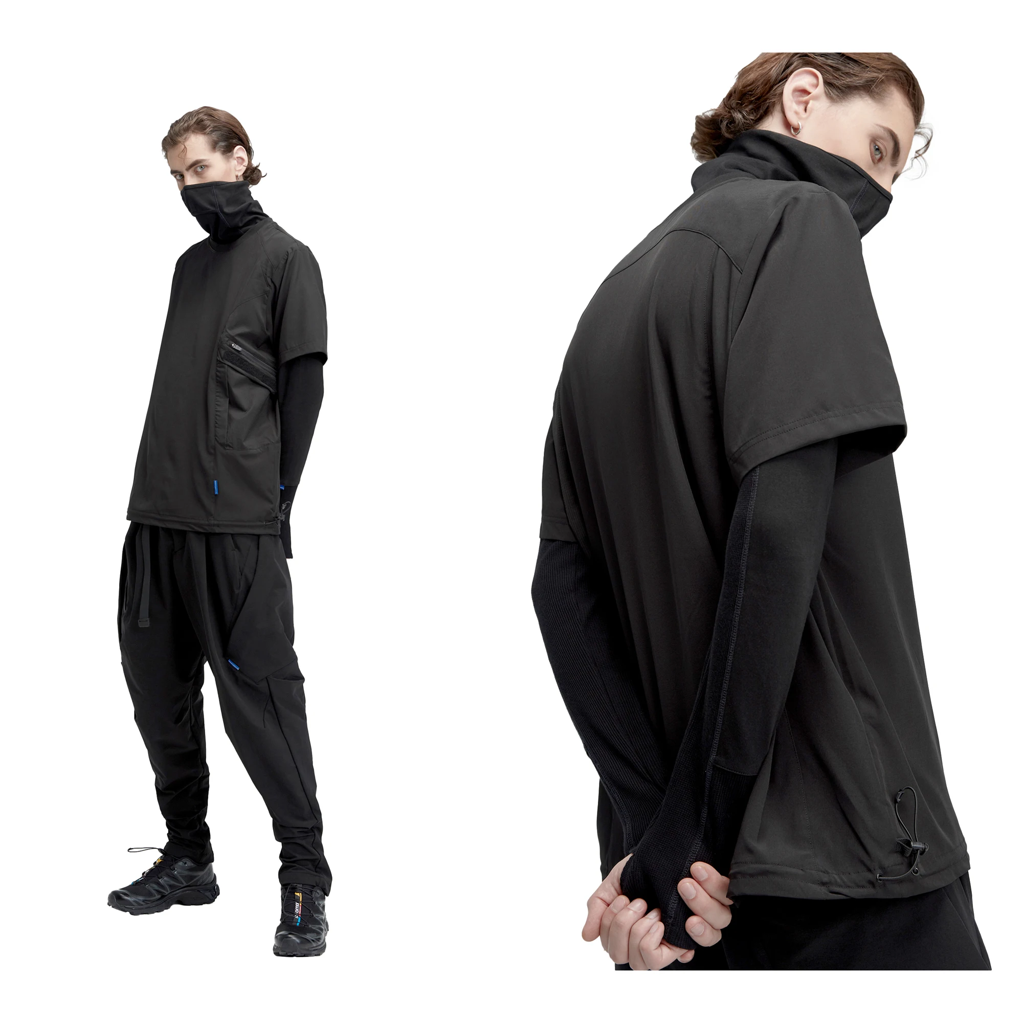 Футболка северного оленя переработанная полиэфирная ткань быстросохнущая