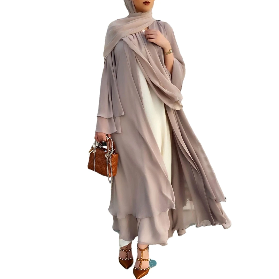 "Кафтан Дубай абайя кимоно индейка мусульманская Мода Кардиган Абайи с хиджабом шарф длинное платье для женщин халат кафтан ислам одежда"